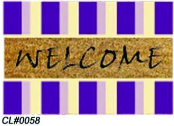 PVC Backed Welcome Coir Mat 01