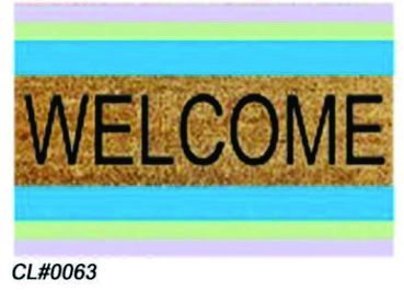 PVC Backed Welcome Coir Mat 03