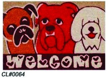 PVC Backed Welcome Coir Mat 06