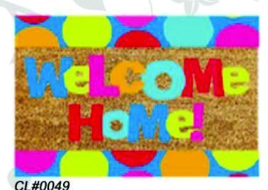 PVC Backed Welcome Coir Mat 07