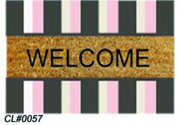 PVC Backed Welcome Coir Mat 08