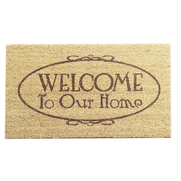 PVC Backed Welcome Coir Mat 09