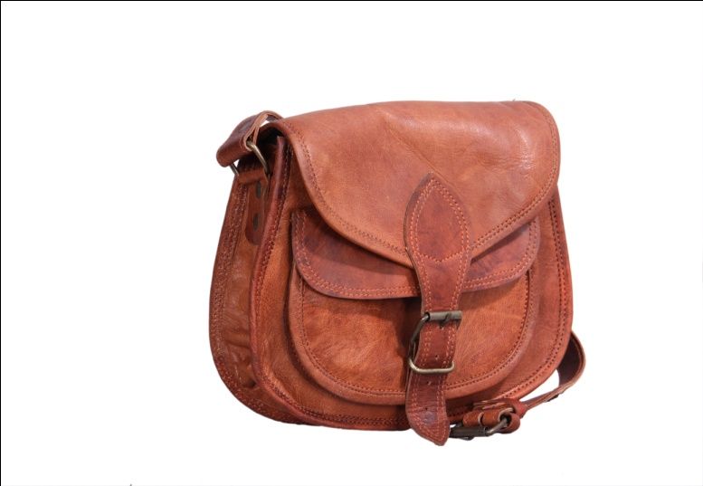 Handmade Leather Sling Purse Bag For Women