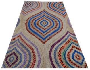 Rectangle Braided Jute Rug 02