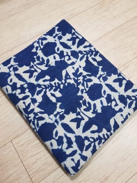 Cotton Indigo Dabu Print Fabric 03