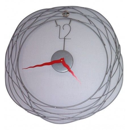 Silver Artizay Metal Wired Wall Clock