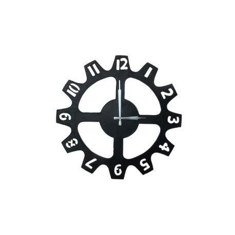 Black Big Crank Shaft Clock