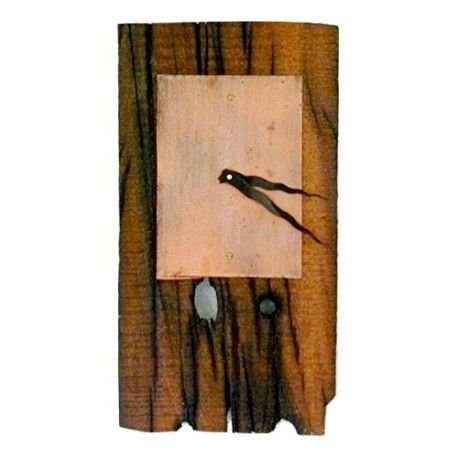 Brown Artizay Teak Wood Handmade Wall Clock