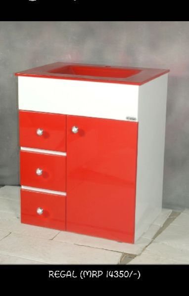 Red Marble Wash Basin Cabinet