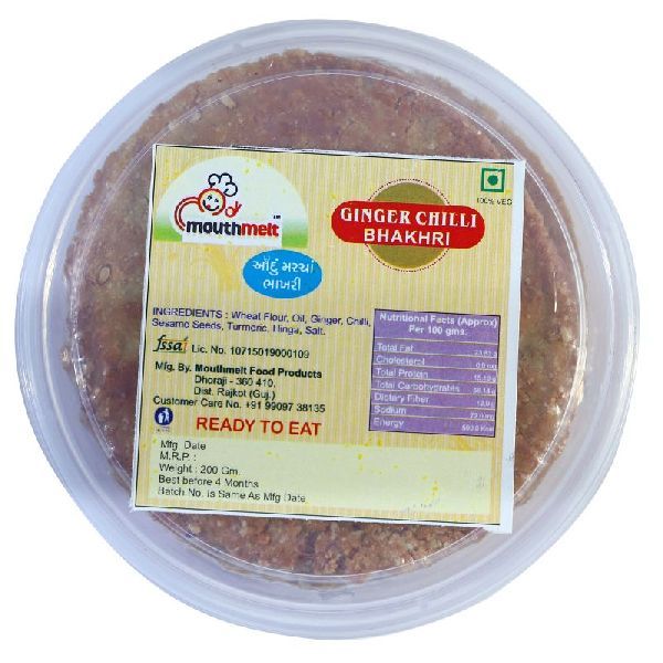 Ready To Eat Ginger Chilli Bhakhri 01