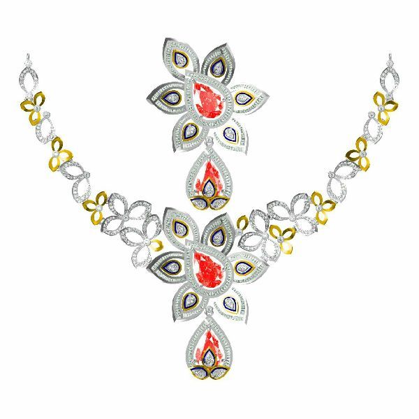 Gold Necklace Set 01