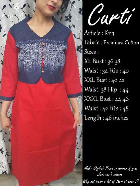 K113 Ladies Kurti