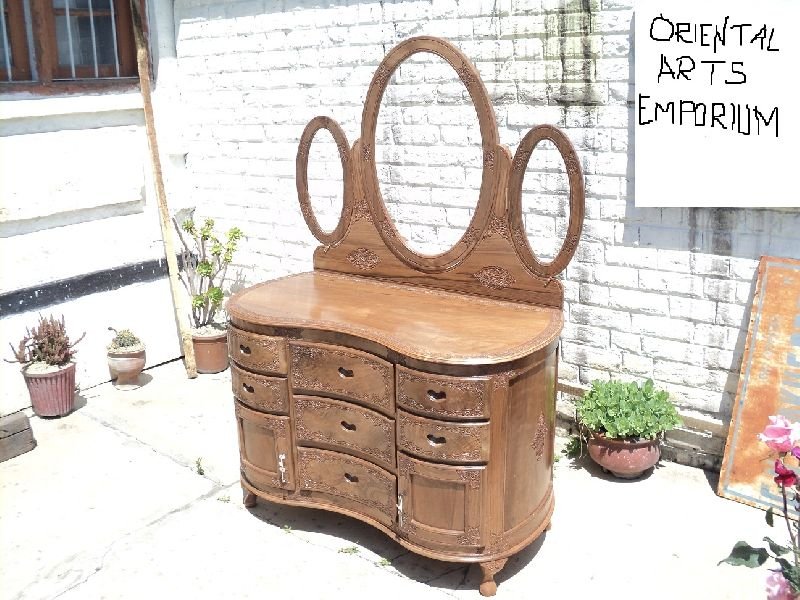 Dressing Table Semi Carved 01