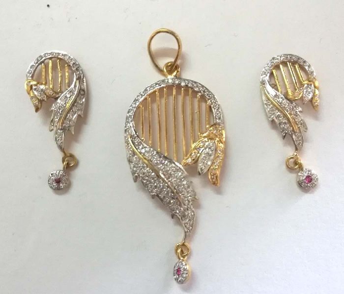 Gold Plated Pendant Set 03