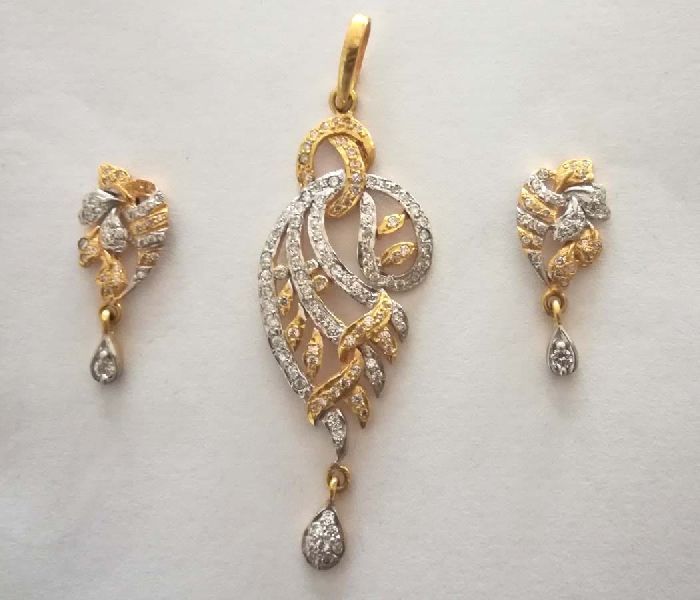 Gold Plated Pendant Set 04