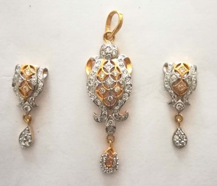 Gold Plated Pendant Set 06