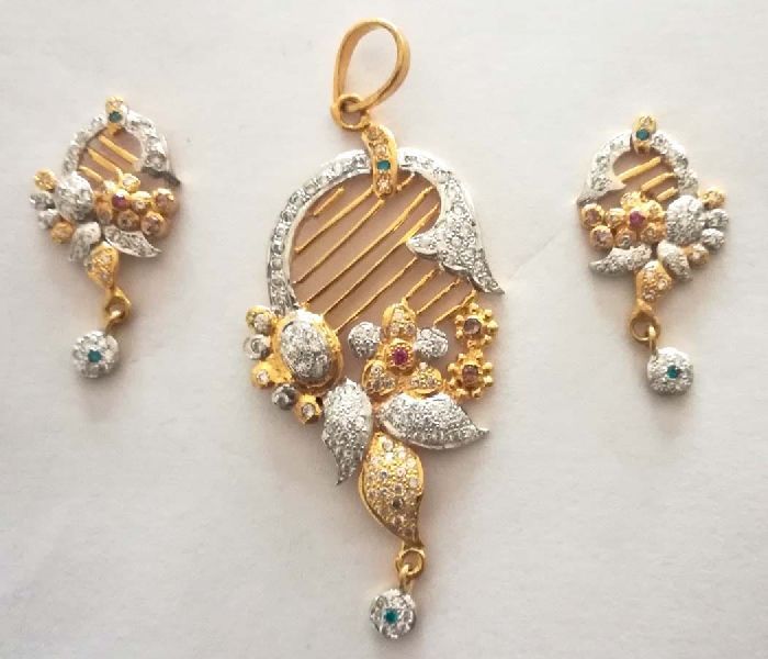 Gold Plated Pendant Set 08