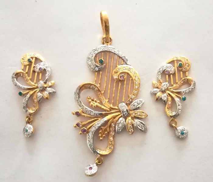 Gold Plated Pendant Set 13