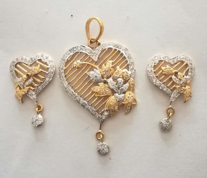 Gold Plated Pendant Set 17