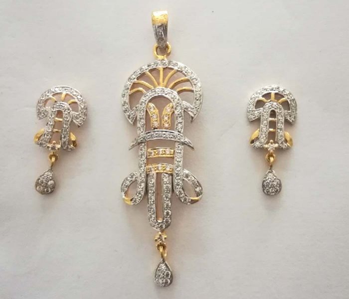 Gold Plated Pendant Set 18