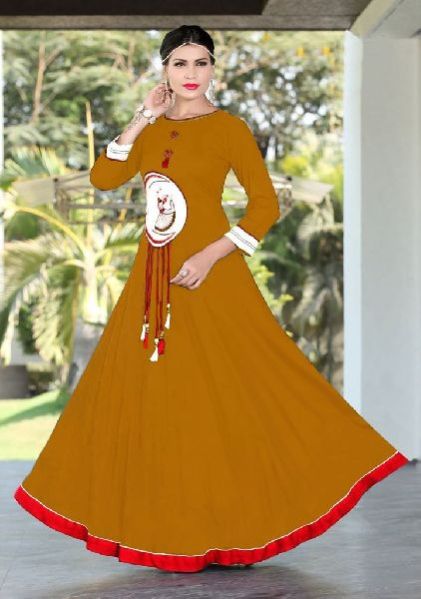 Ladies Gowns Light Brown