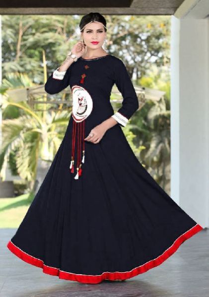 Ladies Gowns Navy Blue