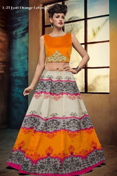 L-23 Jyoti Orange Lehenga