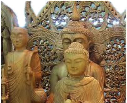 Sandalwood Buddha Statue