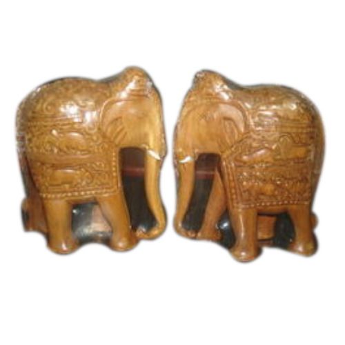 Sandalwood Carved Elephant Statue