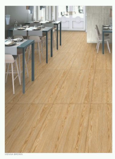Vienna Brown 600 x 1200mm Rustic Punch Finish GVT and PGVT Floor Tile