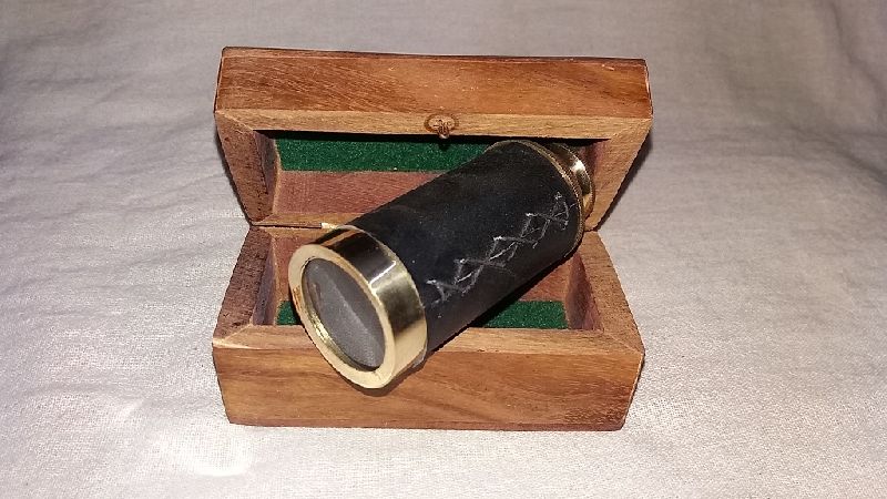 Lather Telescope With Wooden Box