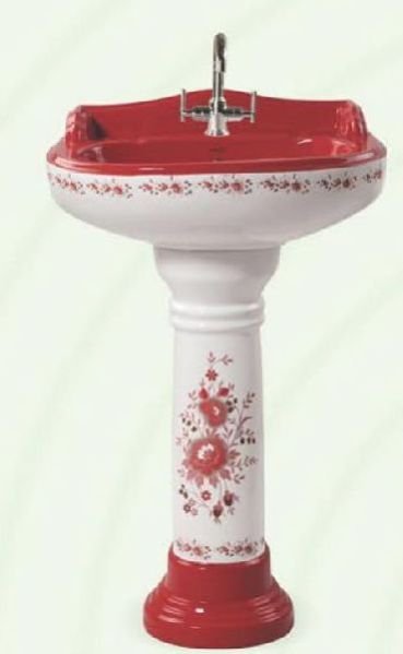SD-02 Sticker Designer Pedestal Wash Basin