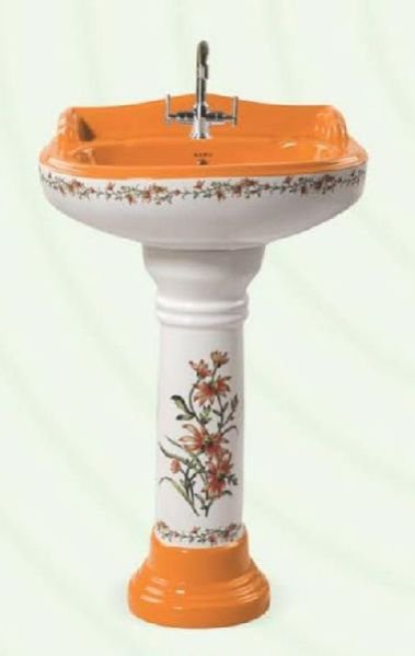 SD-03 Sticker Designer Pedestal Wash Basin