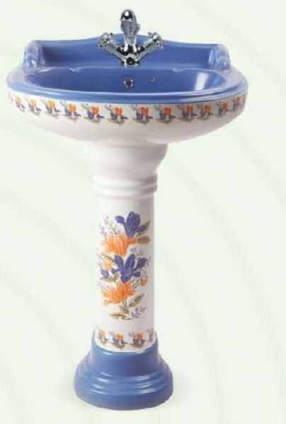 SD-04 Sticker Designer Pedestal Wash Basin