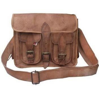 Vintage Brown Genuine Leather DSLR Camera Bag
