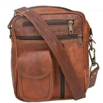 Vintage Brown Genuine Leather Regular Messenger Bag