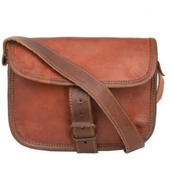 Vintage Brown Genuine Leather Regular Messenger Bag