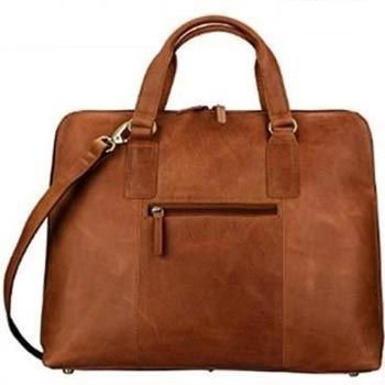 Vintage Brown Genuine Leather Mac Book  Messenger Bag