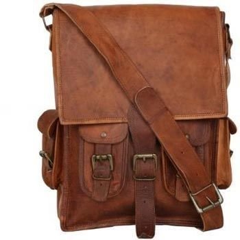 Vintage Brown Genuine Leather Mac Book Backpack