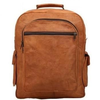 Vintage Brown Genuine Leather Mac Book Backpack