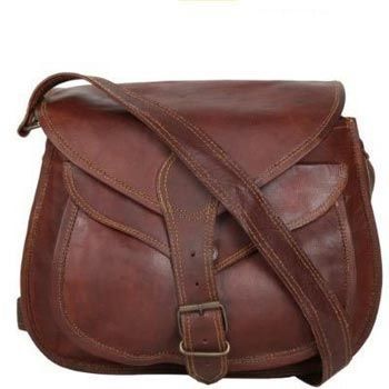 Vintage Brown Genuine Leather Regular Cross Body Bag