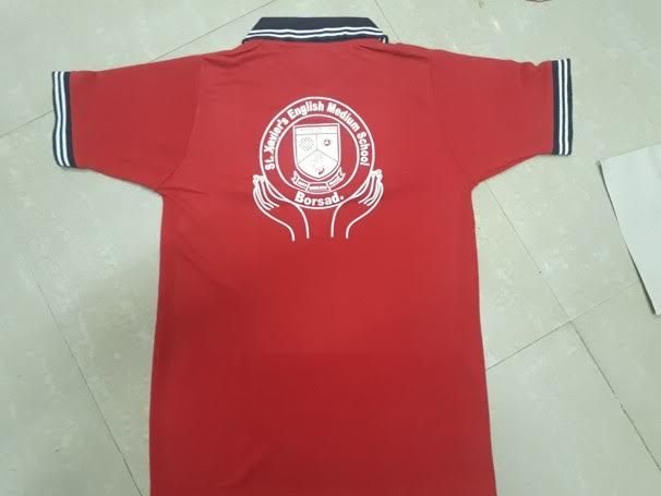 School Printed Polo T-Shirt 01