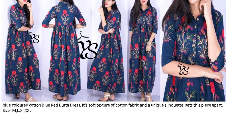 Rayon Gold Printed Designer Long Gown 07