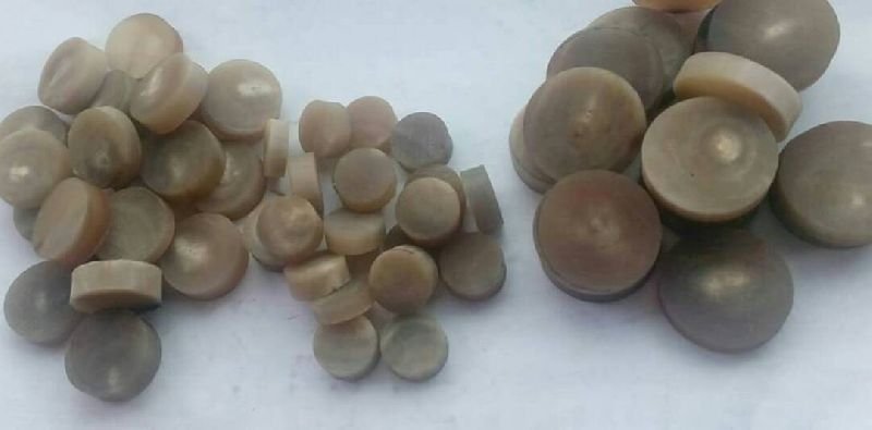 White Horn Button 01