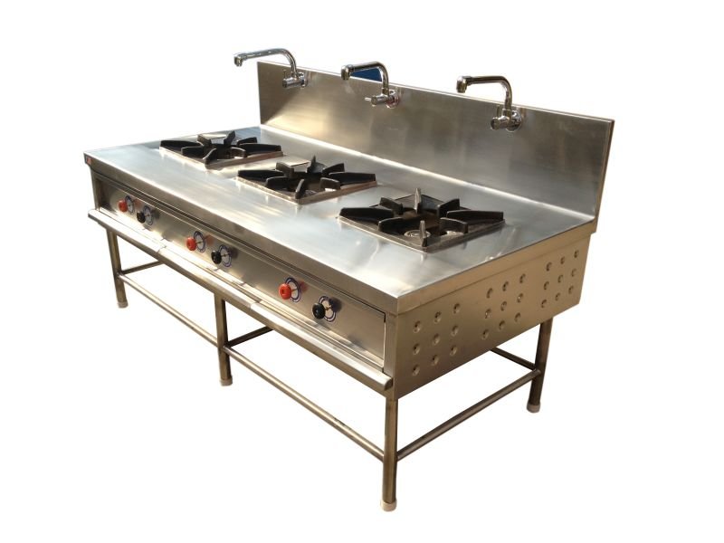 Stainless Steel Three Burner Gas Stove 01