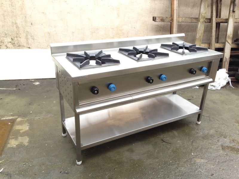Stainless Steel Three Burner Gas Stove 02