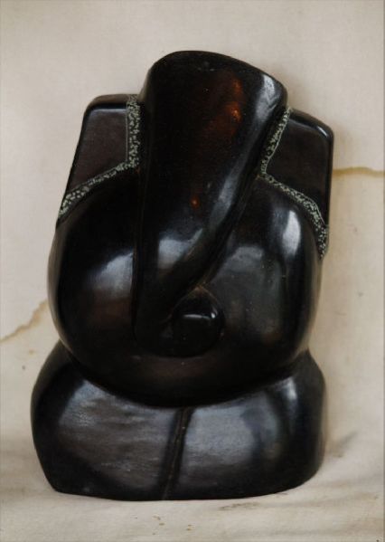 Black Stone Ganesh Statue 05
