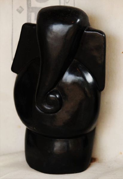 Black Stone Ganesh Statue 06