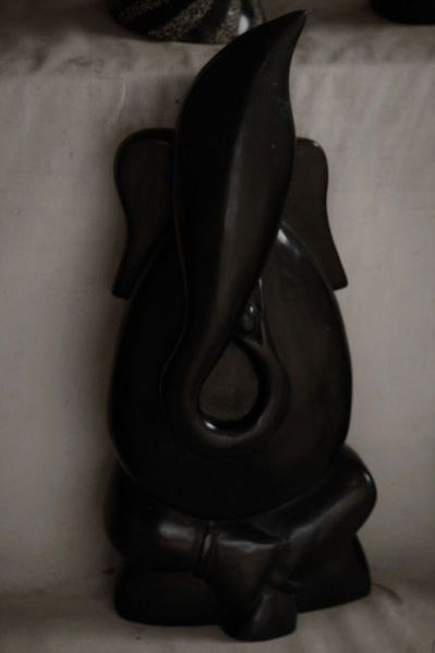Black Stone Ganesh Statue 09