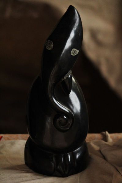 Black Stone Ganesh Statue 10